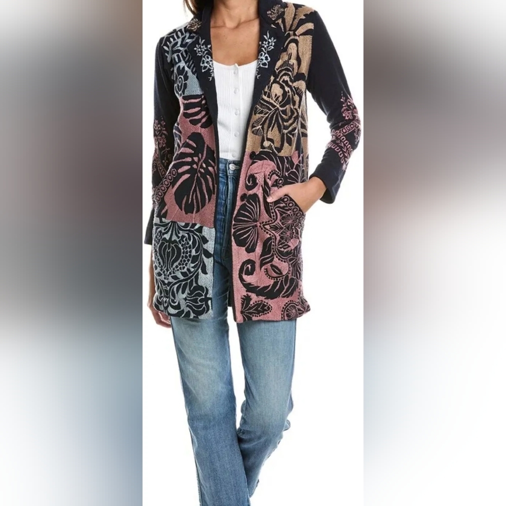 Johnny Was Embroidered Harlow Jacket Size M - Picture 8 of 15
